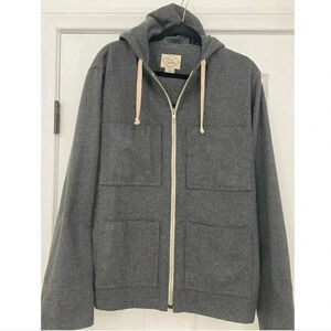 Gray Zip-Up Hoodie Jacket